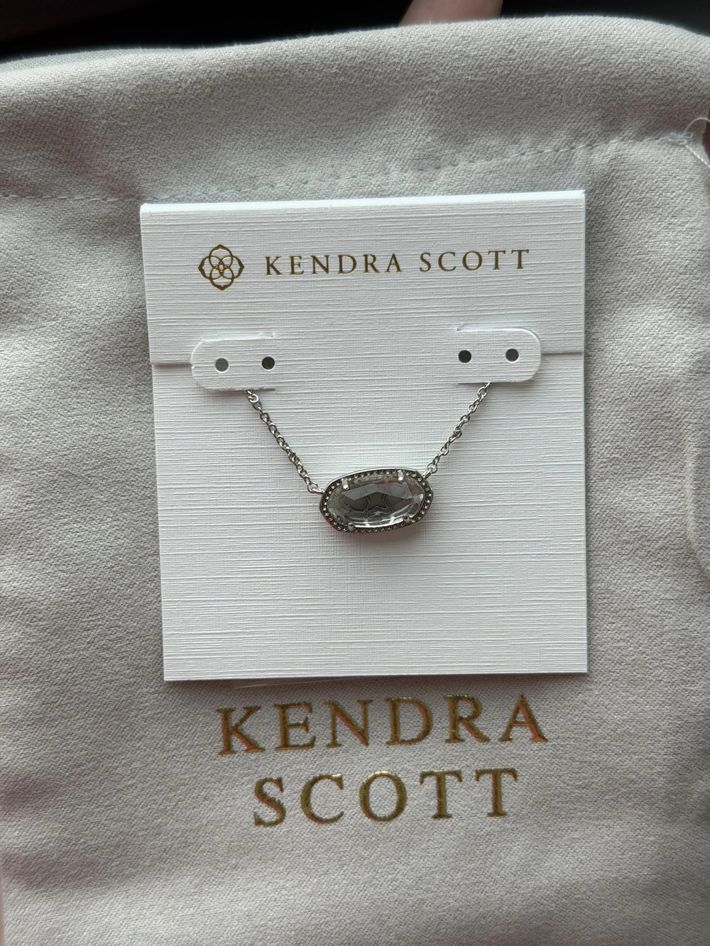 Kendra Scott Pendant Necklace In Clear